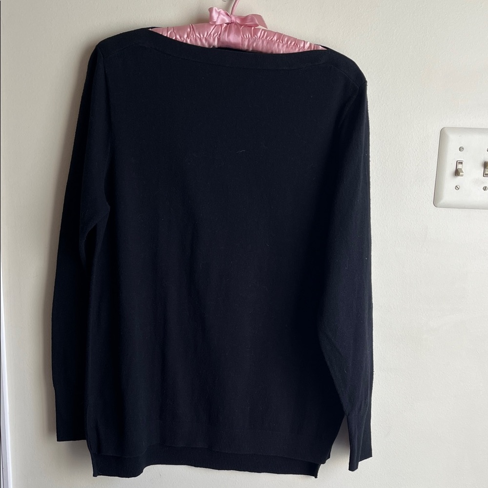 J. Crew Boat Neck High, Low Long Sleeve Sweater